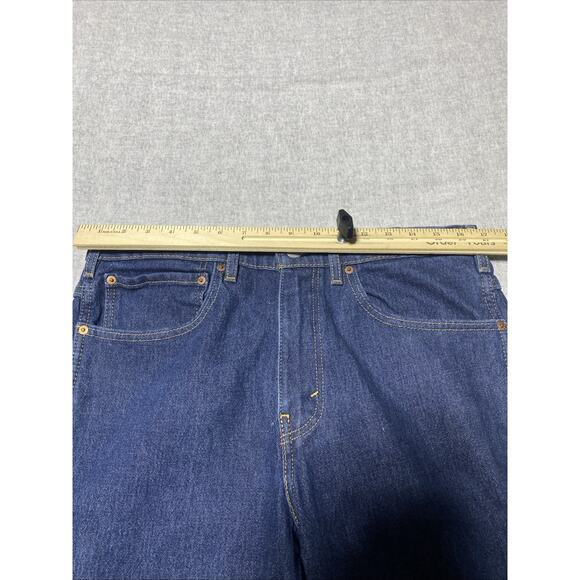 Levis Western Fit Jeans Tag 34x30 Actual 34x29 Blue Straight Strong Cowboy Chore - Picture 11 of 14